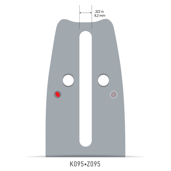 Oregon 208PXBK095 20" AdvanceCut Guide Bar, .325"