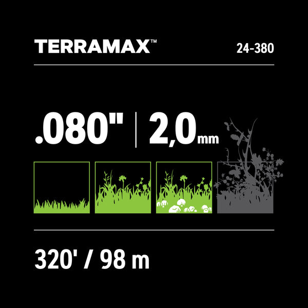Oregon 24-380 Terramax .080 Oval Twist 1 lb Donut