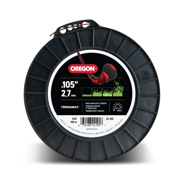 Oregon 24-105 Terramax, .105 Oval Twist 3 lb Spool