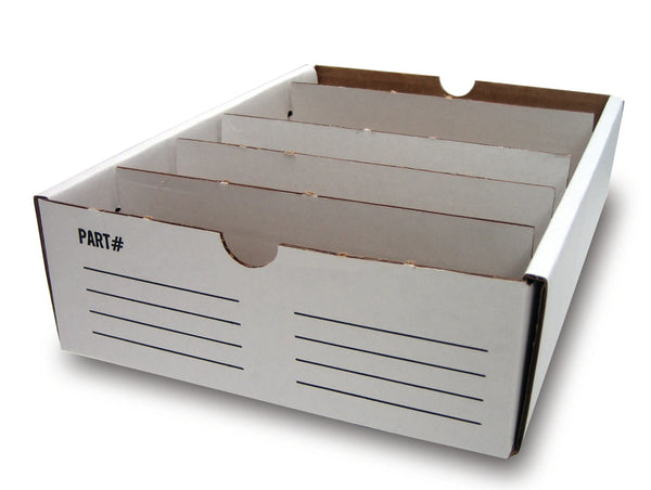 Oregon F00-231 30Pc Cardboard Parts Box, 8" X 12"