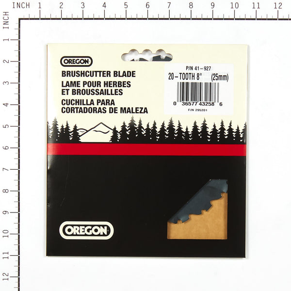 Oregon 41-927 Brush Cutter Blade, 8" 20 Teeth Compatible w/ XRT Series