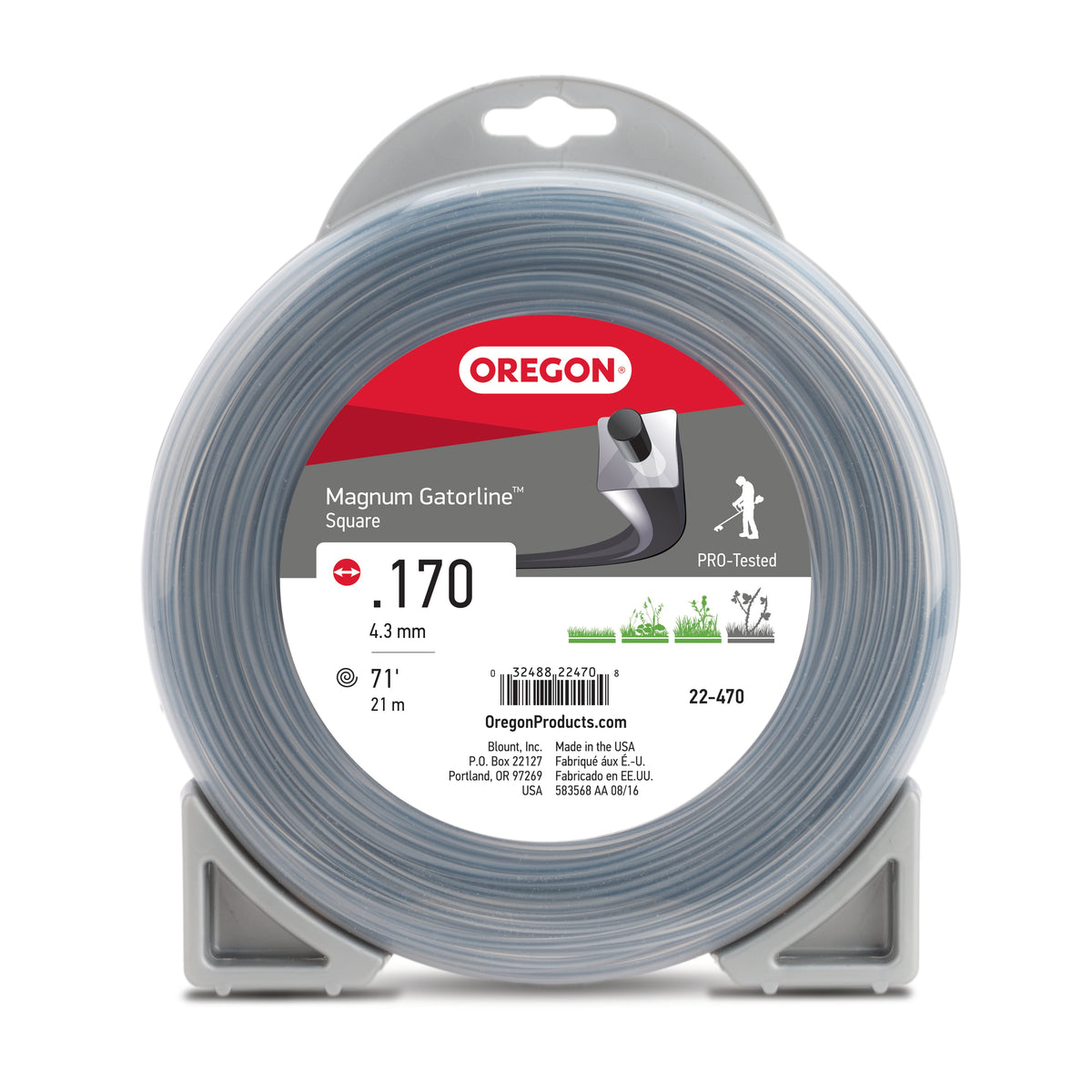 Oregon 22-470 GATORLINE,MAGNUM SQUARE .170 1