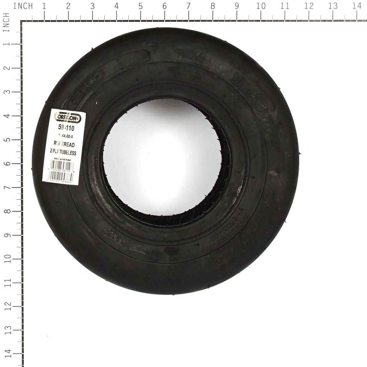 Oregon 58-110 OREGON TIRE,11X400-5 RIB TREAD