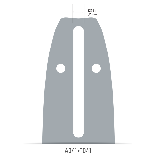 Oregon 144MLEA041 14" Single Rivet Guide Bar, 90 Series