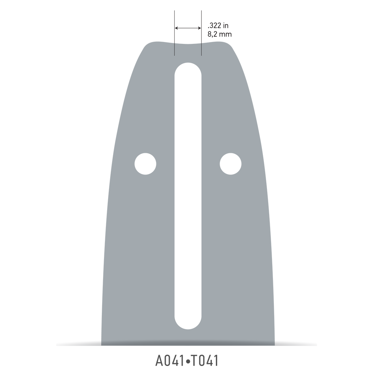 Oregon 144MLEA041 14" Single Rivet Guide Bar for 90 Series