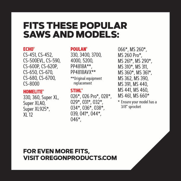 Oregon 72EXL066G PowerCut Saw Chain  3/8
