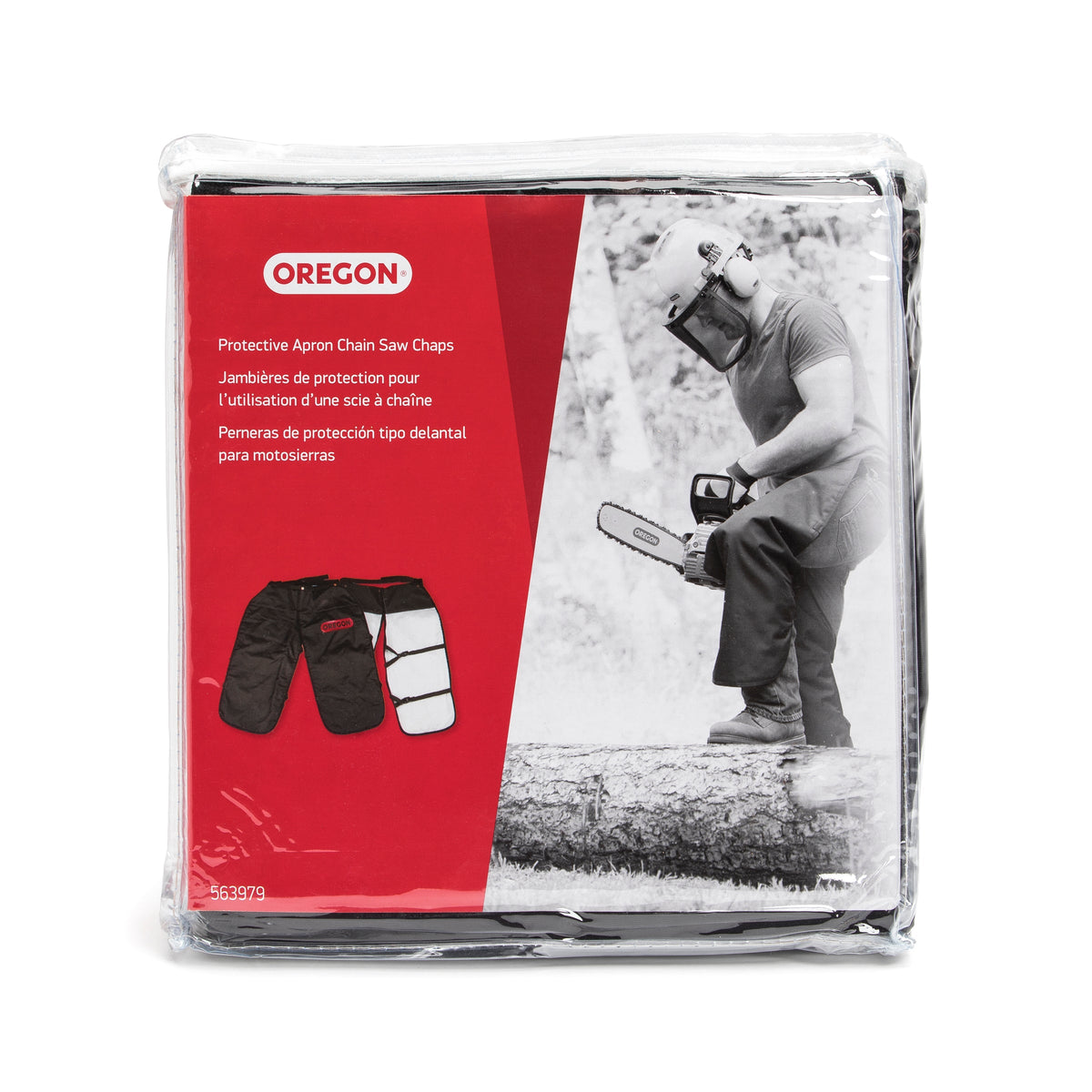 Oregon 563979 Black Apron Chaps - Size 36