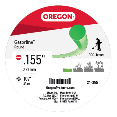 Oregon 21-355 Gatorline, Round .155, 1 lb Donut
