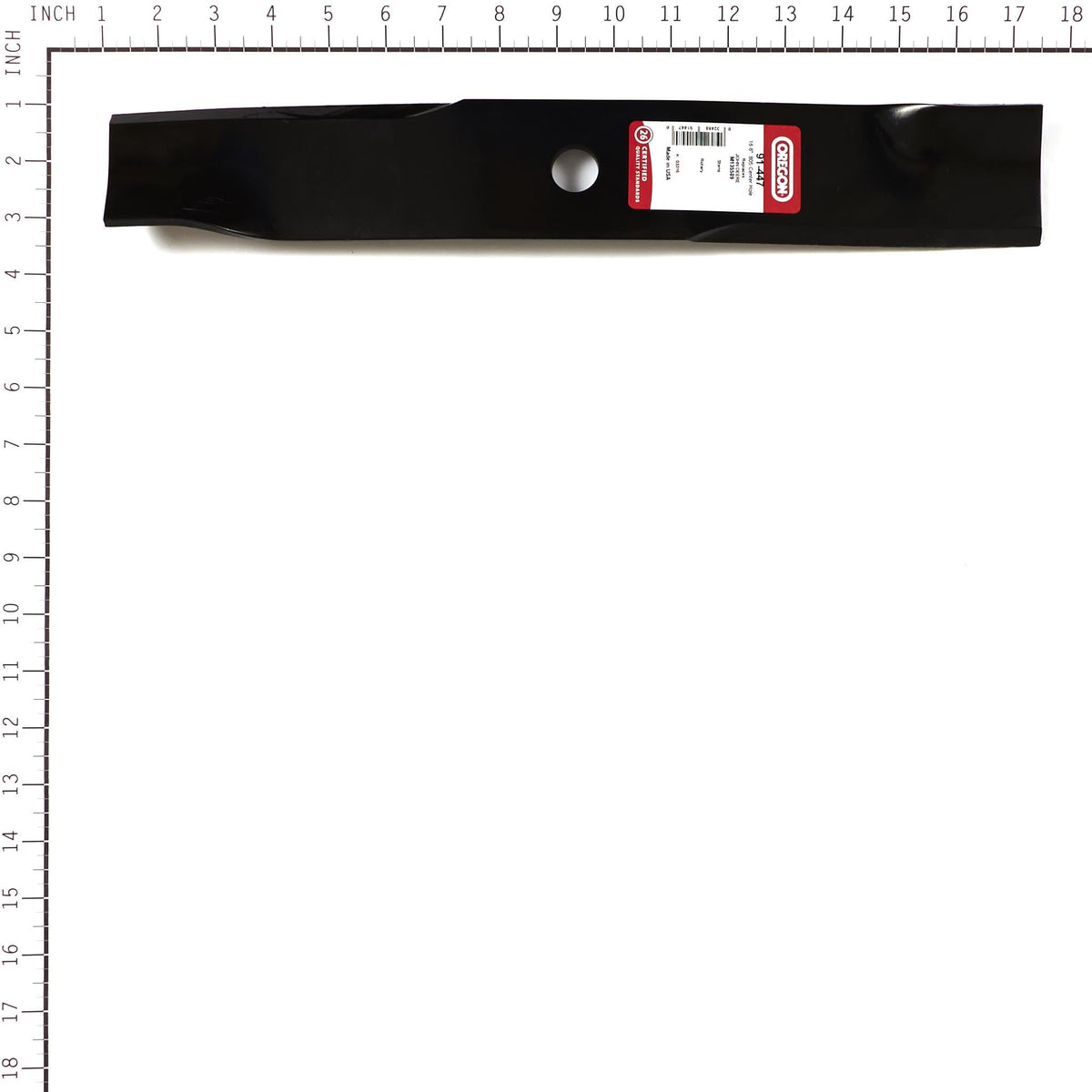 Oregon 91-447 Mower Blade, 16-9/16" Compatible w/ John Deere M135589
