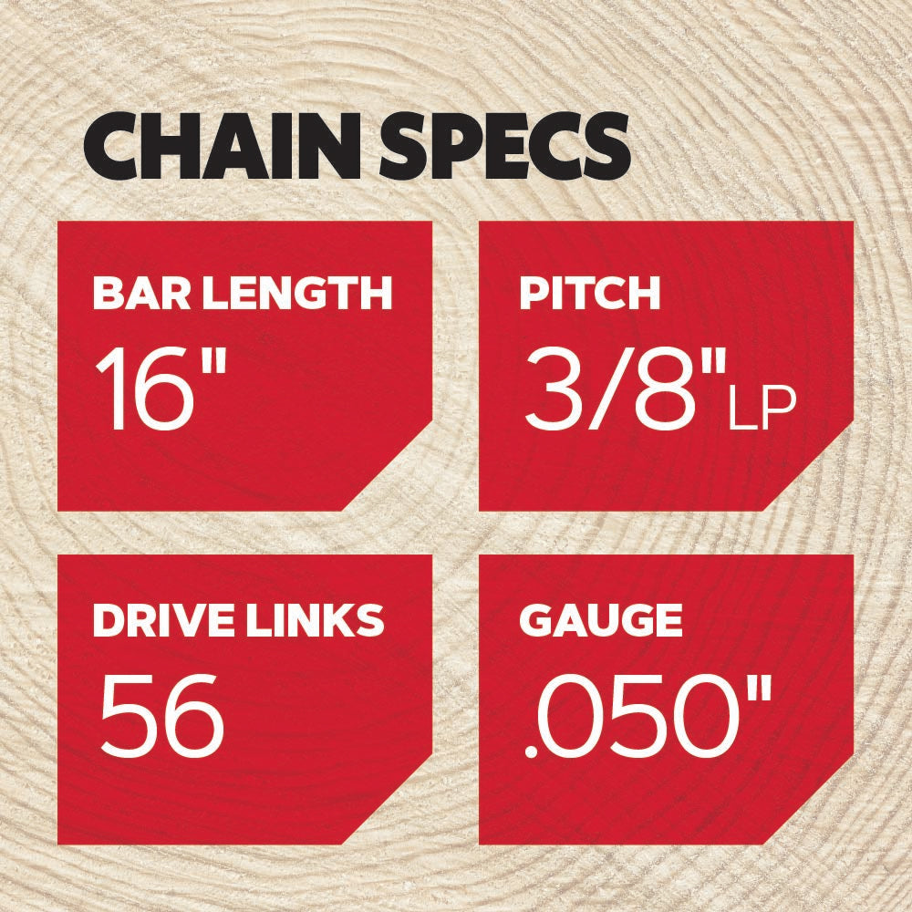 Oregon 91PX056G AdvanceCut Saw Chain, 3/8" Low Profile