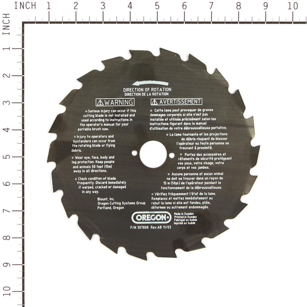 Oregon 41-935 Brush Cutter Blade, 8" 22 Teeth Compatible w/ Maxi Series.