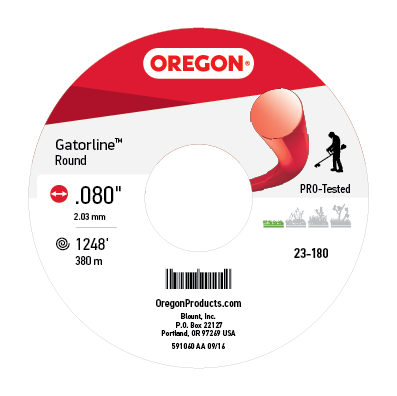 Oregon 23-180 GATORLINE,ROUND RED .080 3lb S