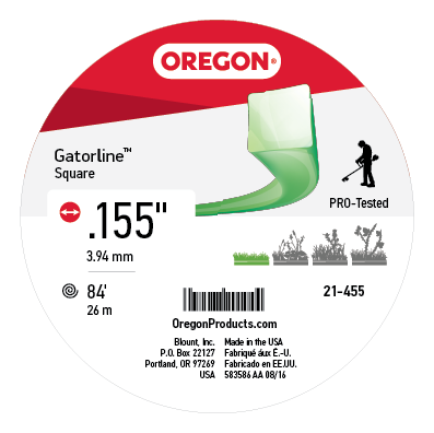 Oregon 21-455 Gatorline, Square .155 1lb Donut