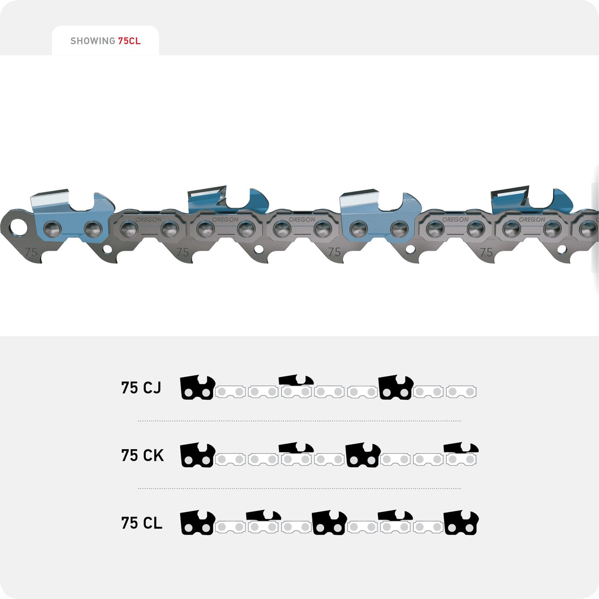 Oregon 75CJ093G 3/8" Super Guard Chisel Chain, Square Ground