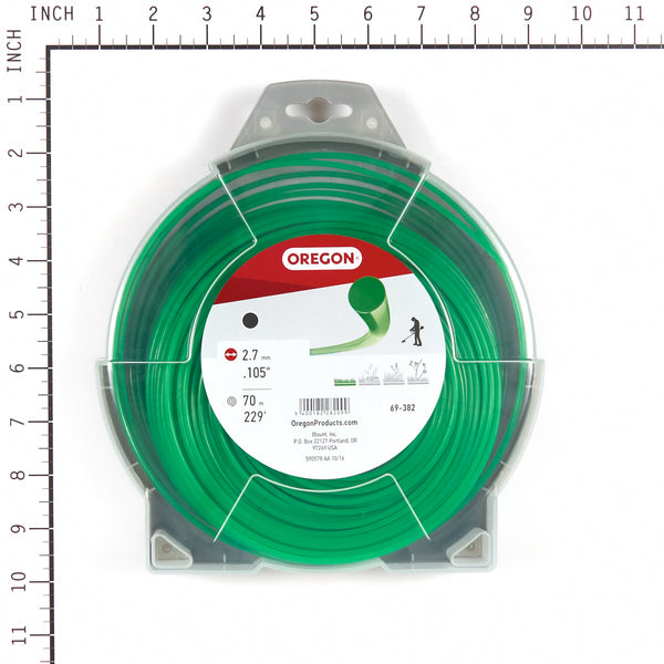 Oregon 69-382 Round Trimmer Line, .105" x 229', 1lb Donut