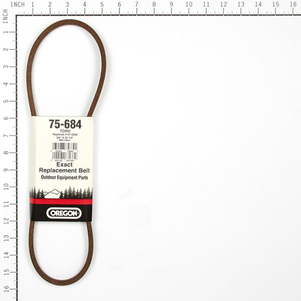 Oregon 75-684 Drive Belt, Compatible with Toro 91-2258