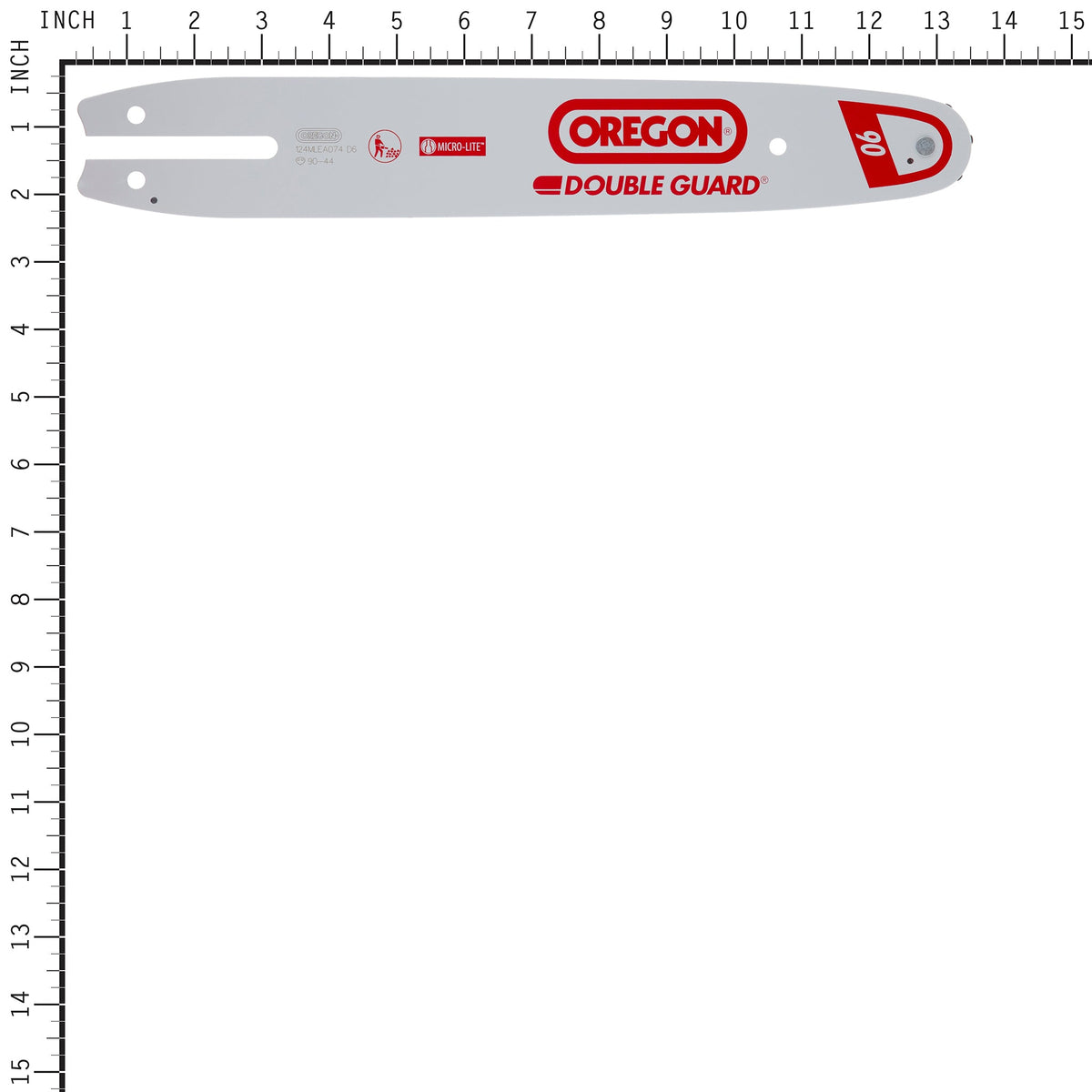 Oregon 124MLEA074 12" Single Rivet Guide Bar for 90 Series