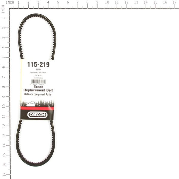 Oregon 115-219 1/2" x 35" Equipment Belt