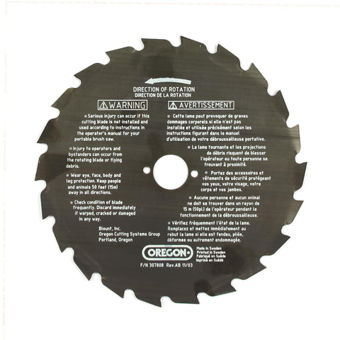 Oregon 41-935 Brush Cutter Blade, 8" 22 Teeth Compatible w/ Maxi Series.