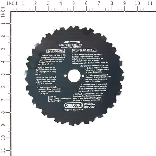 Oregon 41-927 Brush Cutter Blade, 8" 20 Teeth Compatible w/ XRT Series