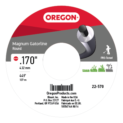 Oregon 22-570 GATORLINE,MAGNUM ROUND .170 5L
