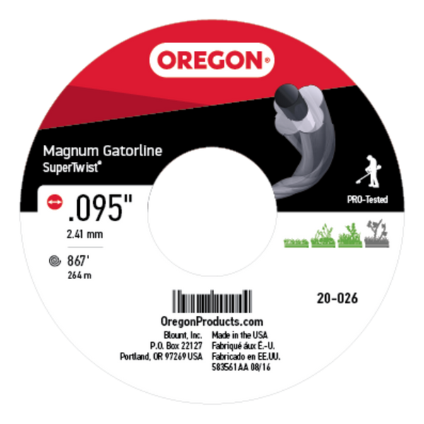 Oregon 20-026 GATORLINE,MAGNUM SUPERTWIST .0