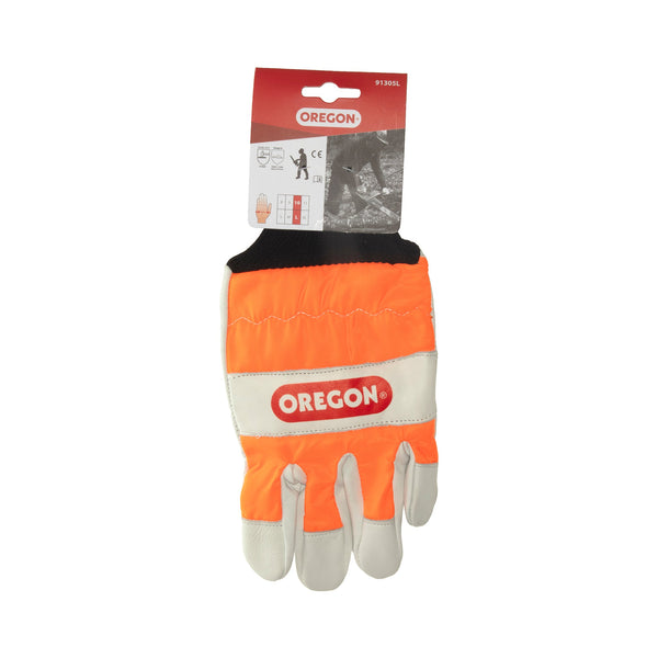 Oregon 91305L Chainsaw Gloves, Size 10