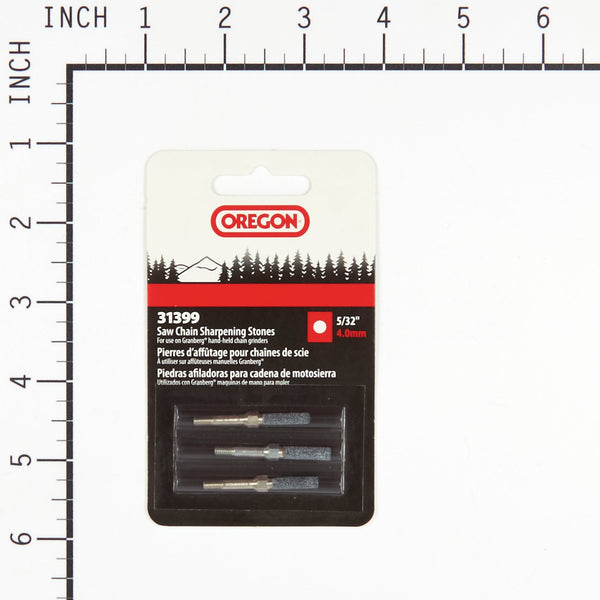 Oregon 31399 5/32" Sharpening Stones, 1 pack of 3