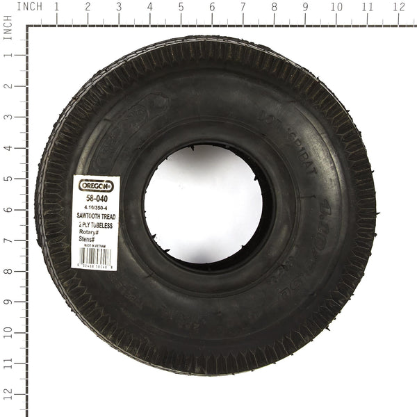 Oregon 58-040 OREGON TIRE,410/350-4 SAWTOOTH