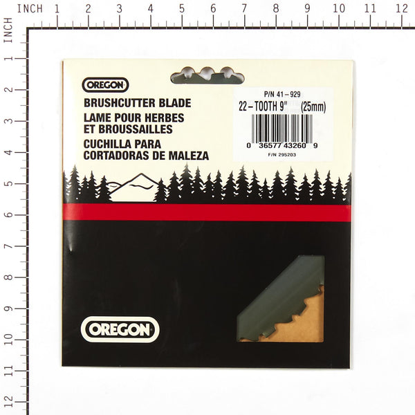Oregon 41-929 Brush Cutter Blade, 9" 22 Teeth Compatible w/ XRT Series