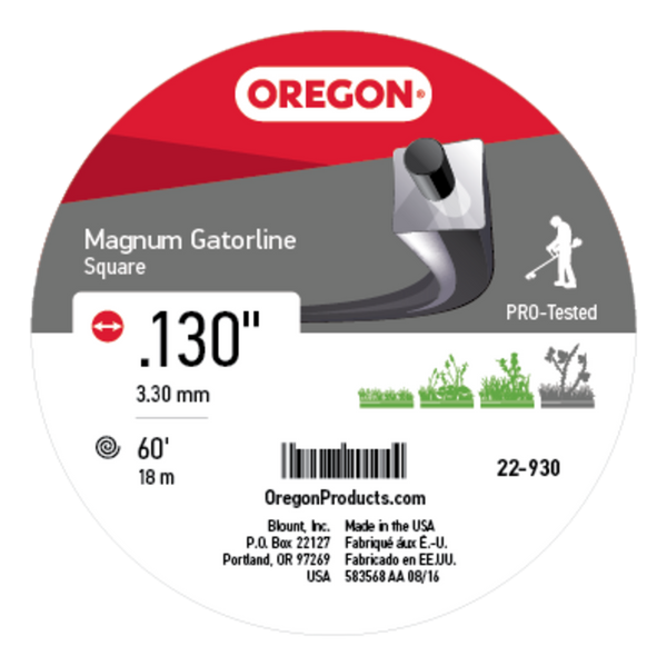 Oregon 22-930 GATORLINE,MAGNUM SQUARE .130 1