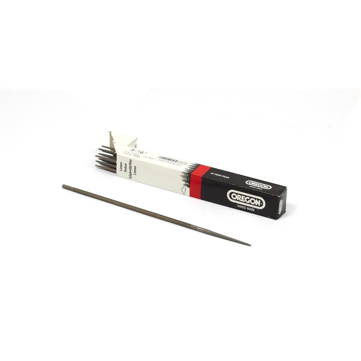 Oregon 70503 12-Pack 3/16" x 8" Round File
