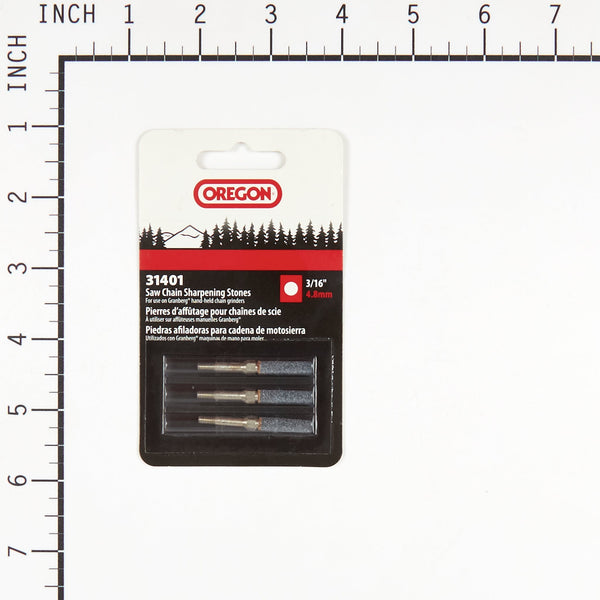 Oregon 31401 Sharpening Stones, 3/16" 3 Count