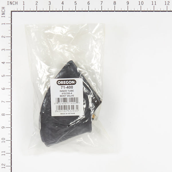 Oregon 71-400 INNERTUBE 410/350-4 BENT VALVE