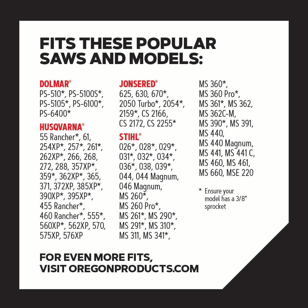 Oregon 72V072G AdvanceCut Saw Chain, 3/8"