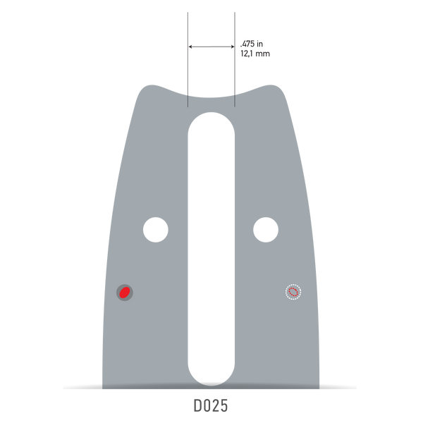 Oregon 183RNBD025 18" PowerCut Guide Bar