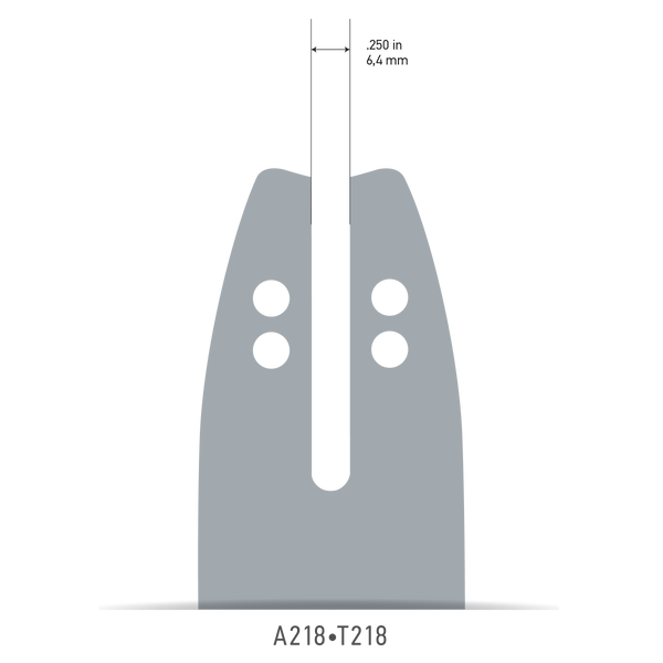 Oregon 104MLEA218 10" Single Rivet Guide Bar, 90 Series