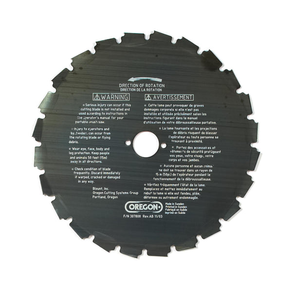 Oregon 41-933 Brush Cutter Blade, 9" 24 Tooth Compatible w/ EIA series