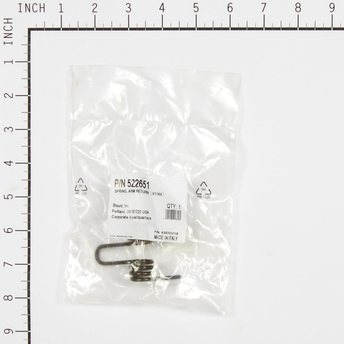 Oregon 522651 Arm Return Spring