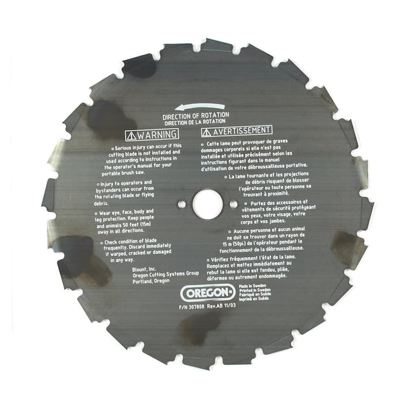 Oregon 41-932 Brush Cutter Blade, 9" 24 Tooth Compatible w/ EIA series