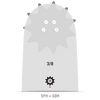 Oregon 163SFHD025 16" AdvanceCut Guide Bar, 3/8"