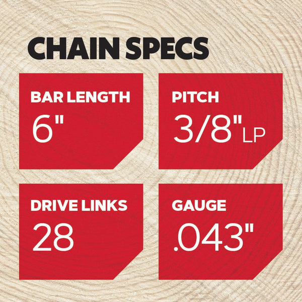 Oregon 90F028G 3/8" Low Profile Full House Chain