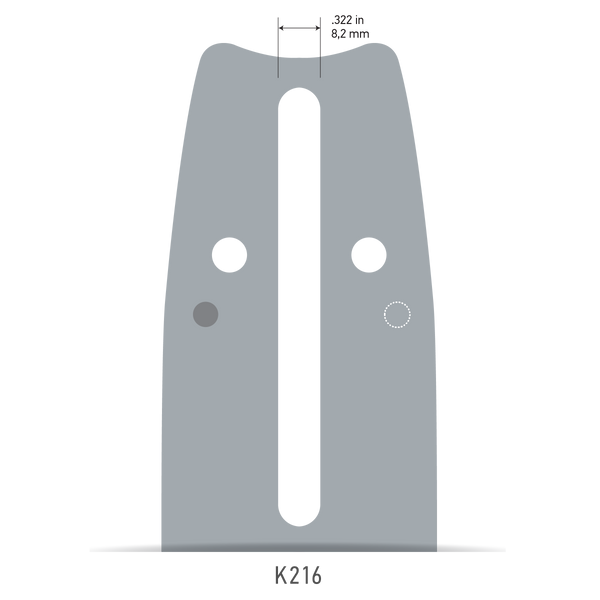 Oregon 200VXLGK216 20" VersaCut Guide Bar, .325"