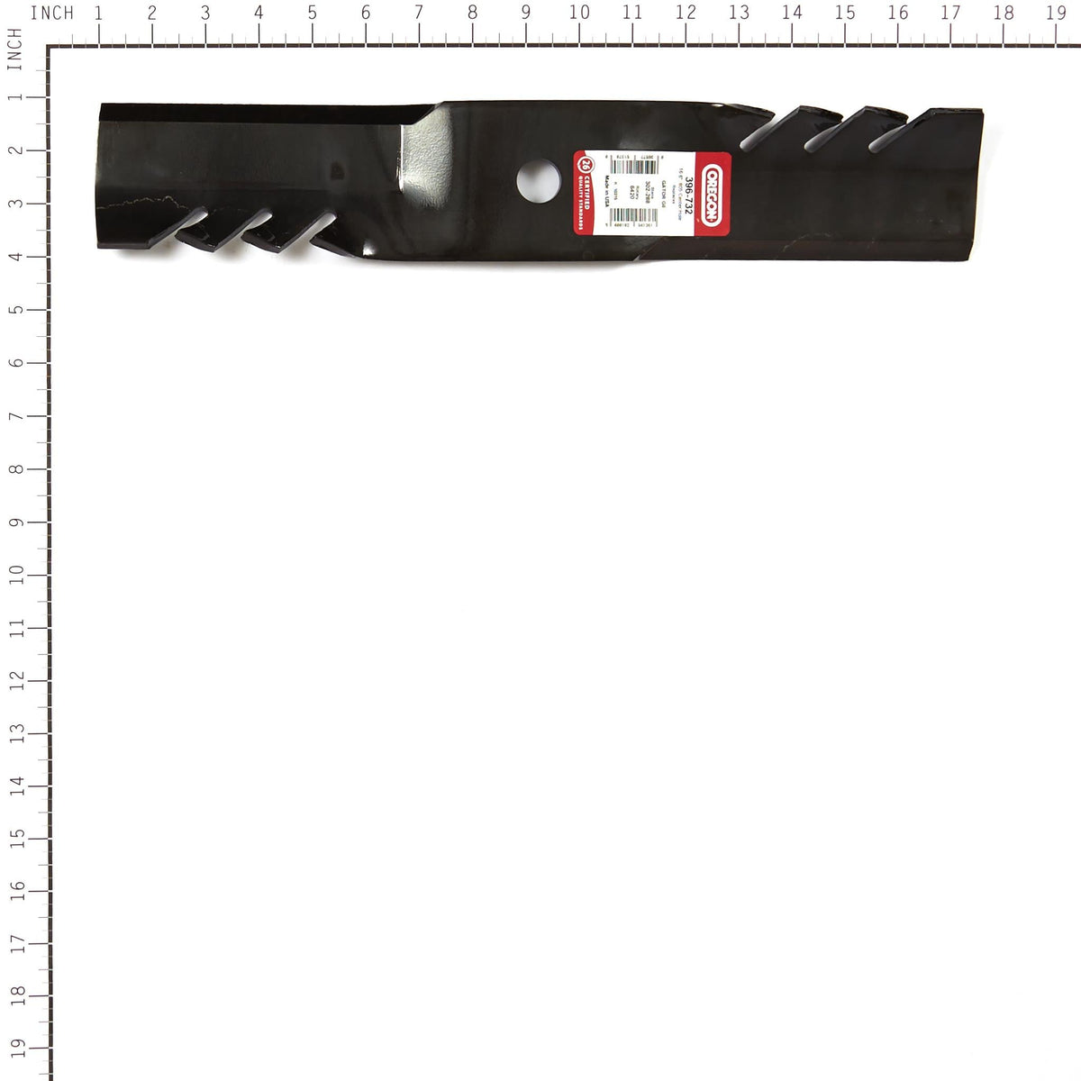 Oregon 396-732 Gator G6 Mower Blade, 16-5/8" Compatible w/ John Deere