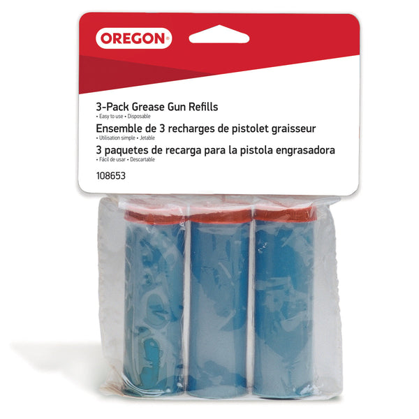 Oregon 108653 Grease Gun Refills, 3-Pack