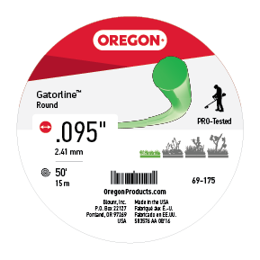 Oregon 69-175 Gatorline, Round .095 50' Donut